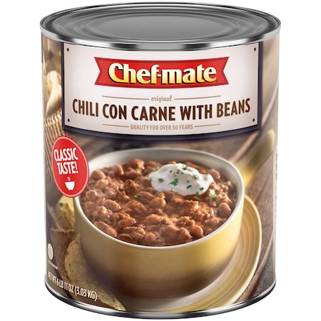 Chef-Mate Chef-Mate Original Carne Chili With Beans 107 oz., PK6 10050000052087